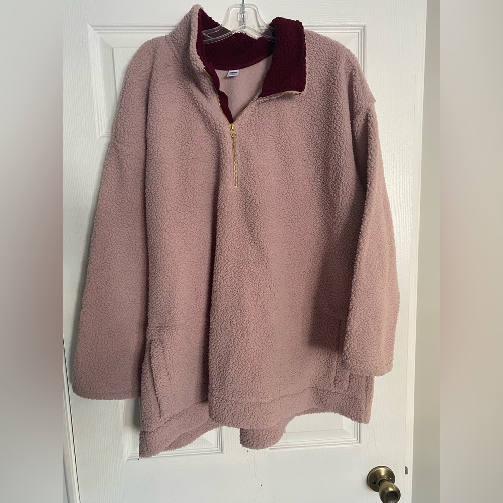 Womens 3X Old Navy Sherpa Pullover Sweatshirt